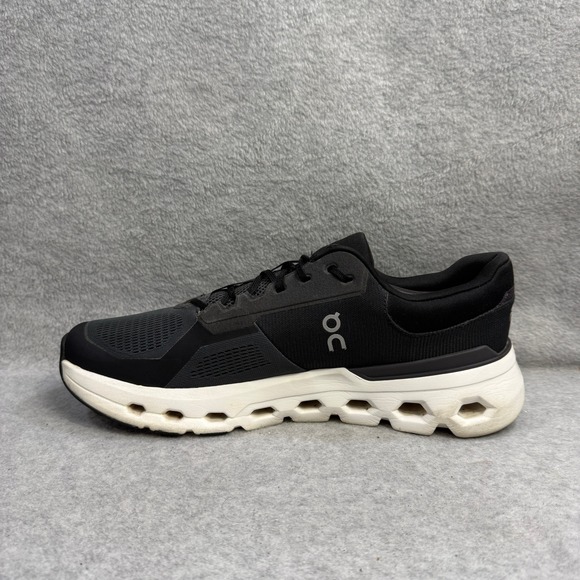 ON Running Shoes Mens Size 13 CloudTec Black & White Low Top Athletic Sneakers - Picture 7 of 10